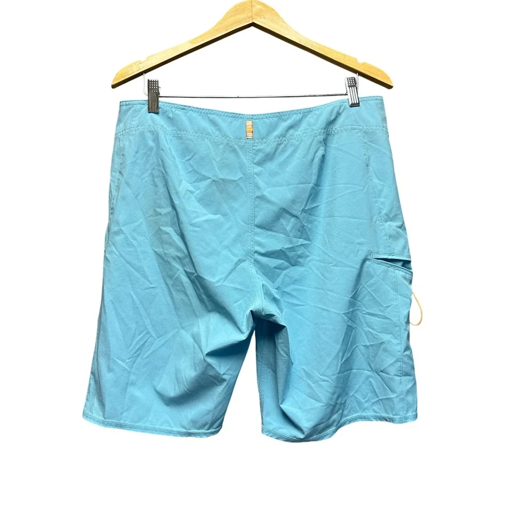 Quiksilver Waterman Collection Board Shorts Mens 34 Blue Grey QME031 Swim Trunk